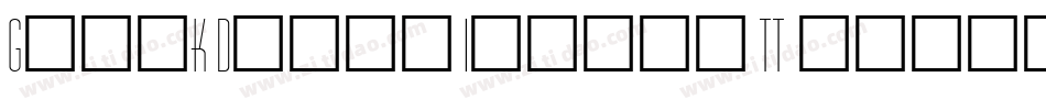 Greek Diner Inline TT字体转换
